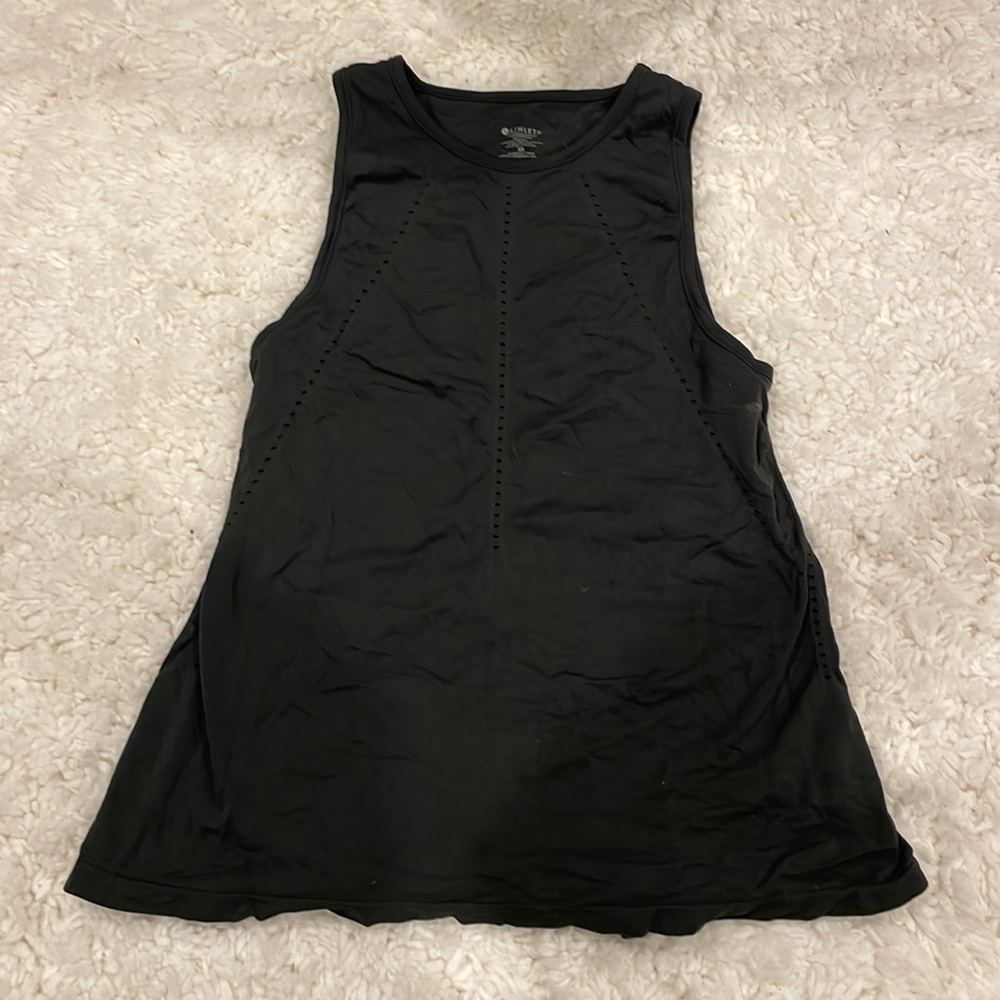Athleta Tie Back Tank XS Dark Green